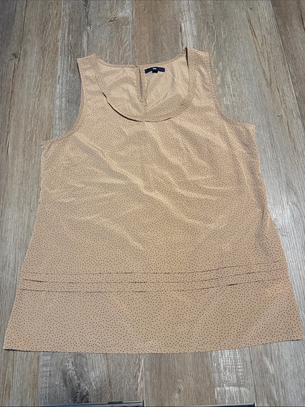 GAP Beige Polka Dot Sleeveless Tank